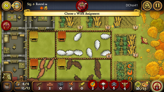Agricola iOS screenshot